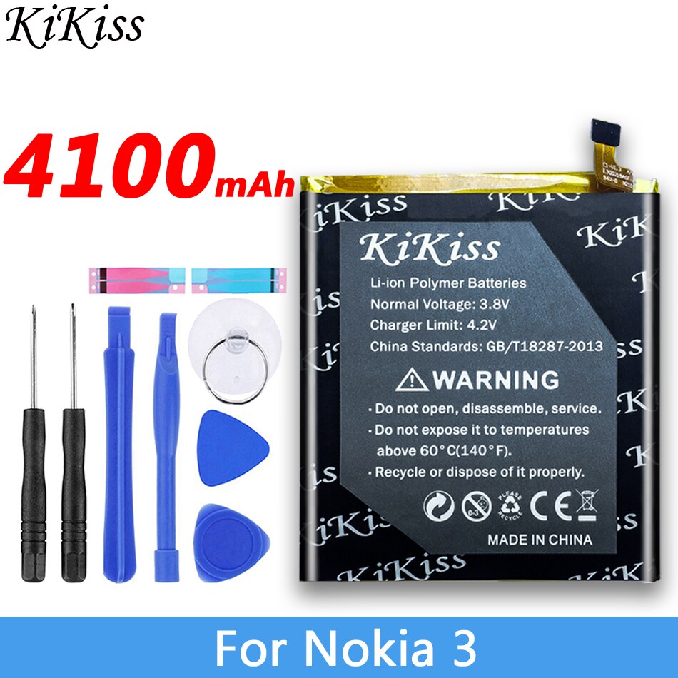 KiKiss Batteria Per Nokia 2 3 5 7 8 TA 1032 1020 1053 Bateria HE319 HE338 HE321 HE340 HE328: HE319