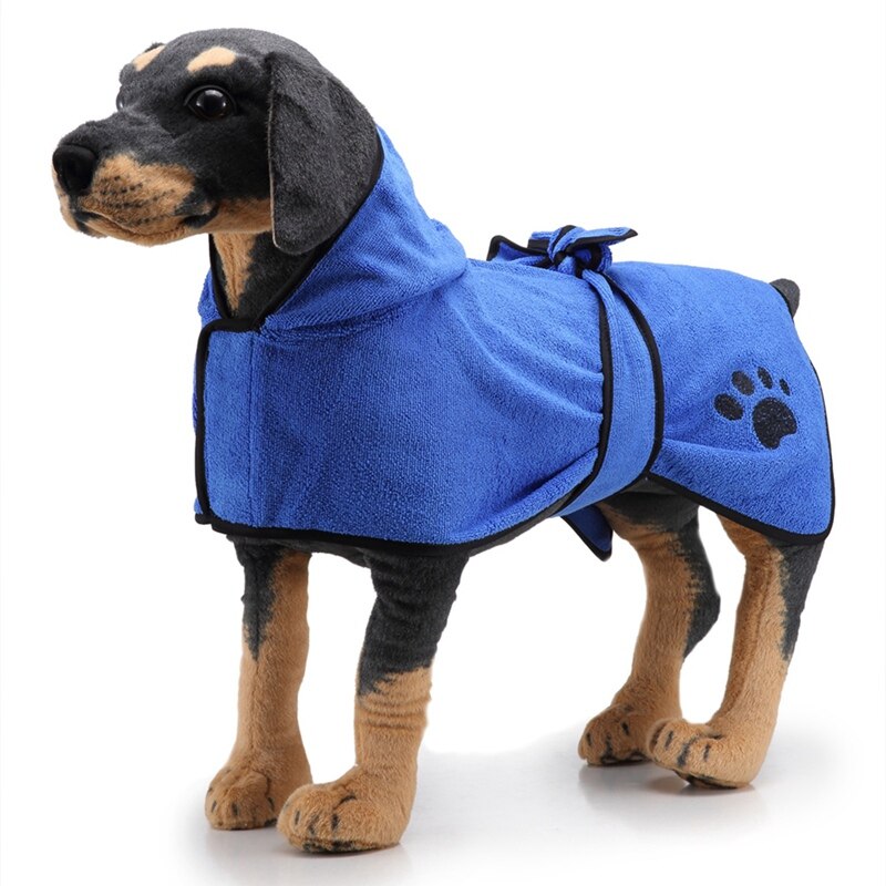 Dog Bath Towel Super Absorbent Capacity Cleaning Soft Pet Bathrobe Robe Warm Animal Bathrobe Clothes Grooming For Pet Dog0
