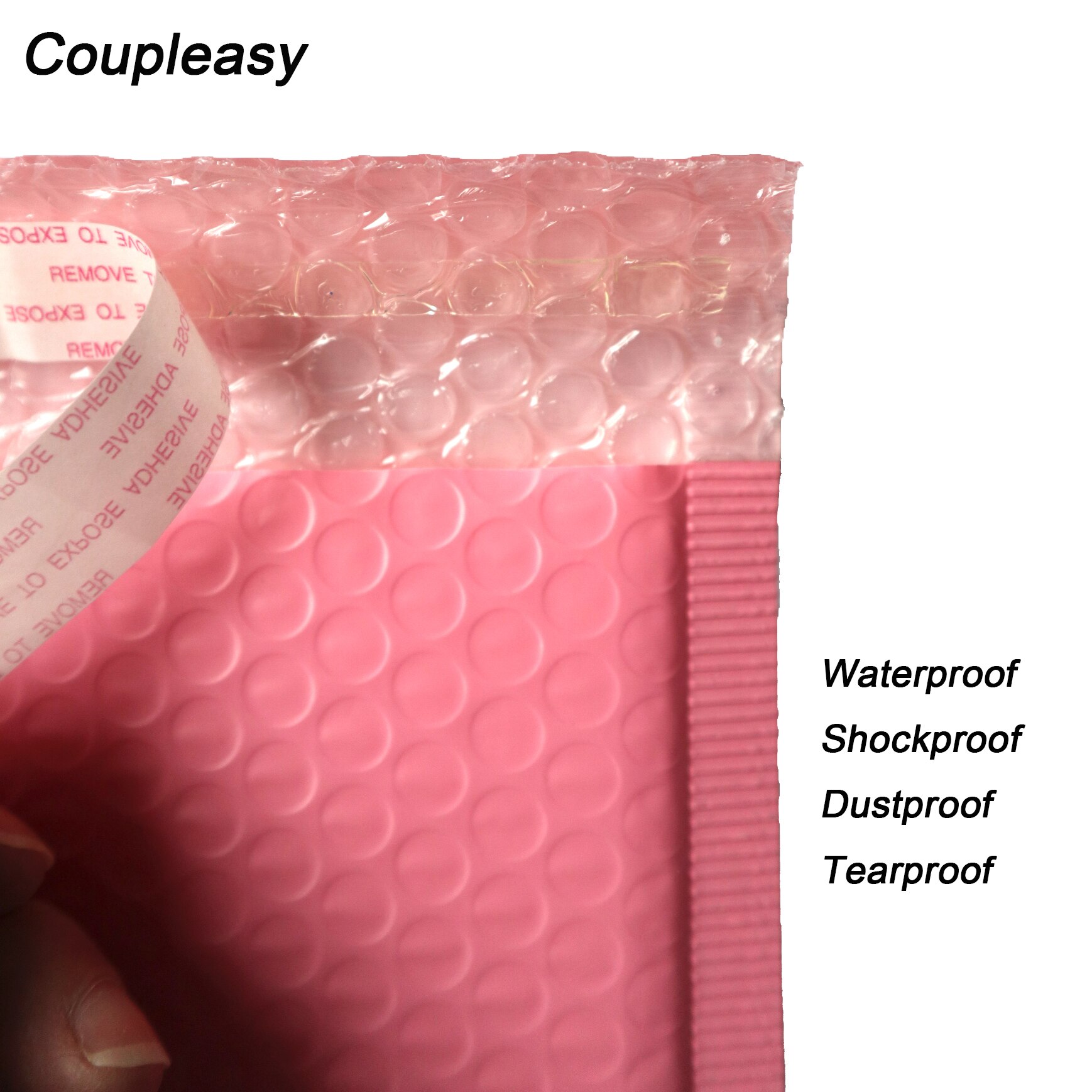 30Pcs 8 Sizes Pink Plastic Bubble Envelope Clothes Packaging Courier Bag Waterproof Bags With Bubble Mailing Mailers