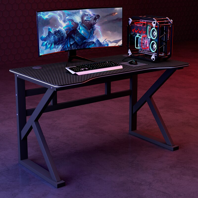 Wirtschaftlich Computer Schreibtisch Home Desktop-Spiel Tische Schreibtisch Schüler Lernen Schreibtisch Moderne Minimalistischen Tisch computer schreibtisch: Black  black surface