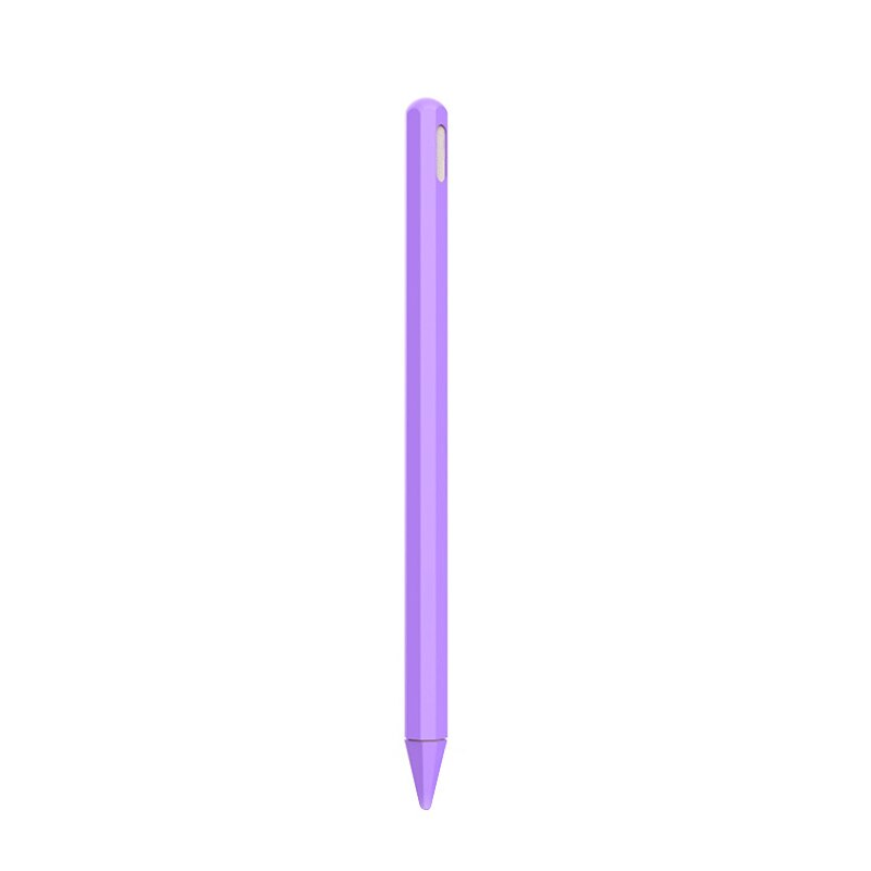 Pen Nib Protector Silicone Sleeve Grip Skin Cover Holder for Apple Pencil 2 GDeals: light purple