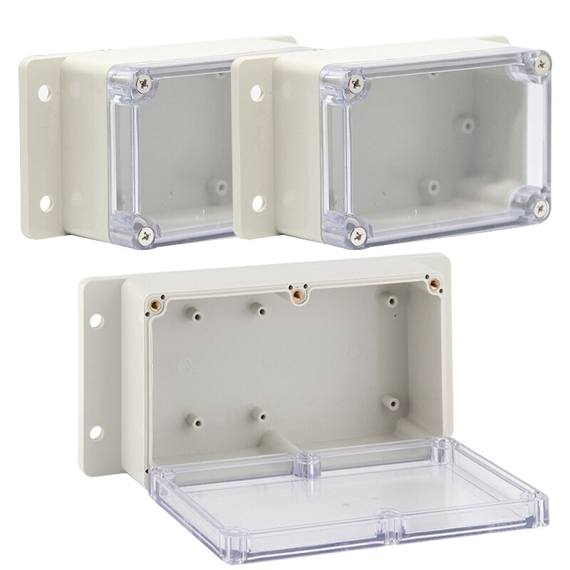 IP65 Plastic Transparent Box Waterproof ABS Visible Wire Junction Box Enclosures For Electronics Outdoor Instrument Project Box