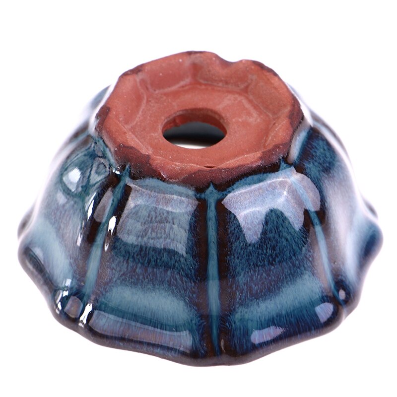 1PC 7.5*3.5cm Bonsai Bonsai Pots Pots Breathable Stoneware With Holes