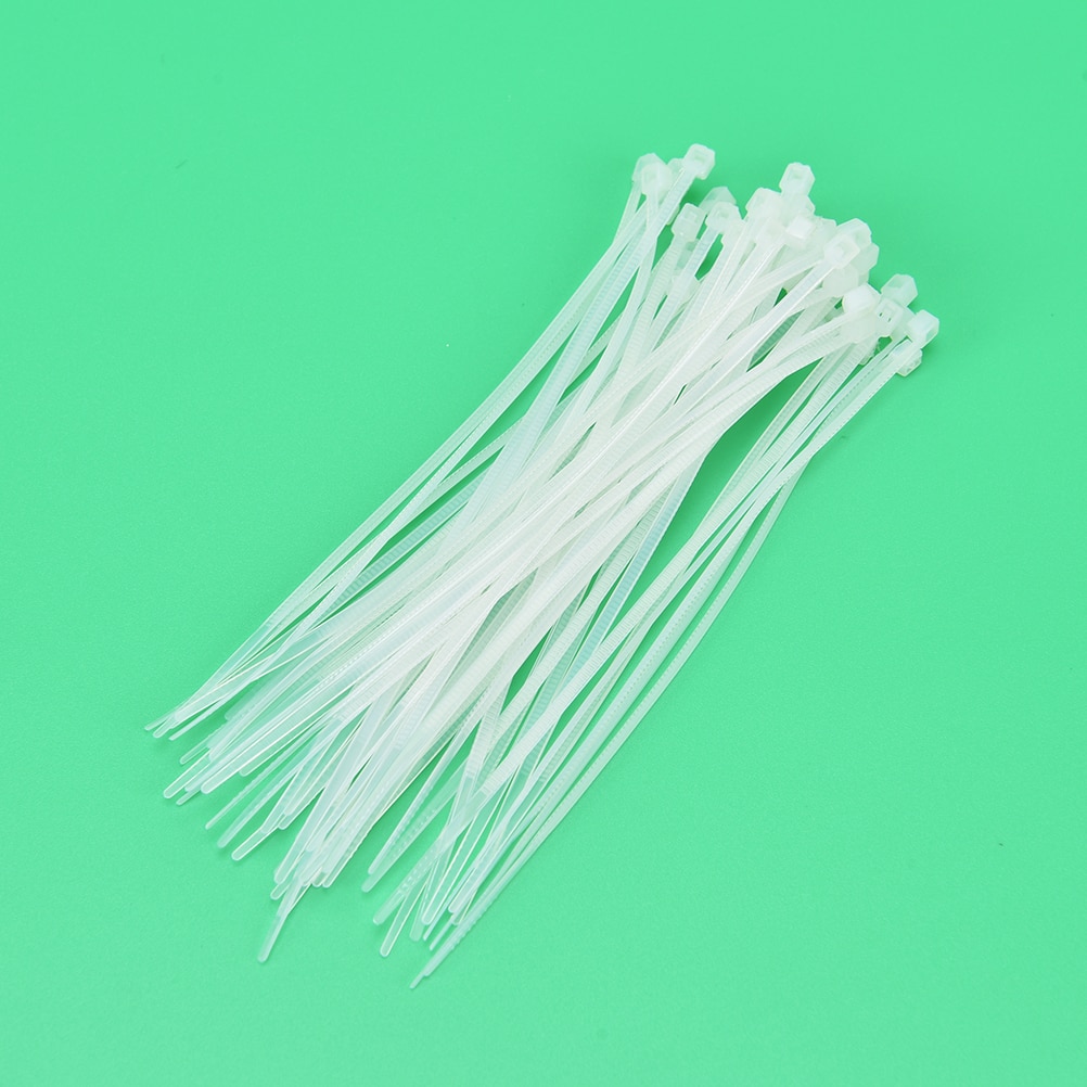 600 stuks/partij vaste kunststof band zelfborgende nylon kabelbinder band band voor draden 3*120mm