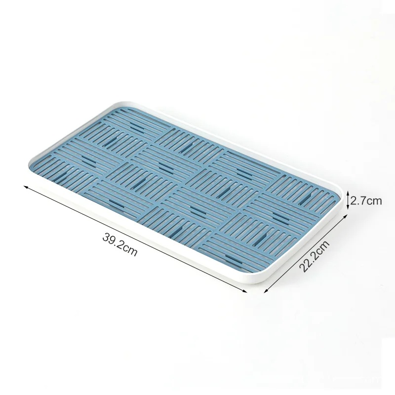 Keuken Spons Afvoerrek Vaatdoek Opslaghouder Plastic Utility Plank voor Schuursponsje Droogspons Afwasdoek: YELLOW