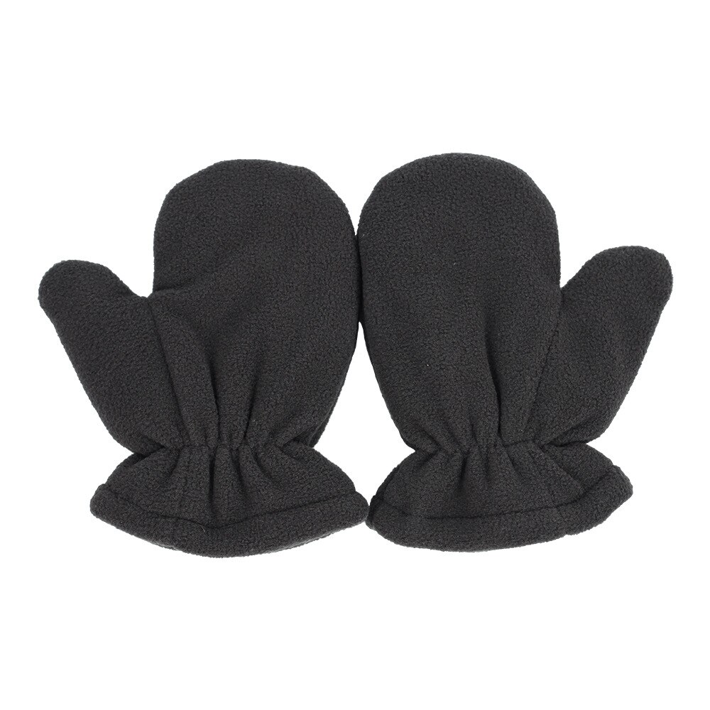 Guantes de lana Polar para niños Y niñas, de 3 a 10 colores, suaves Y gruesos, cálidos Y gruesos: dark grey