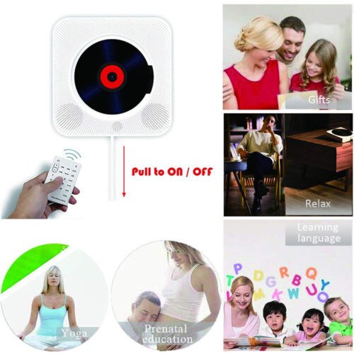Zauberstab Montiert CD Spieler umgeben Klang FM Radio Bluetooth USB MP3 Disk Tragbare Musik-Spieler Fernbedienung Stereo Lautsprecher Hause