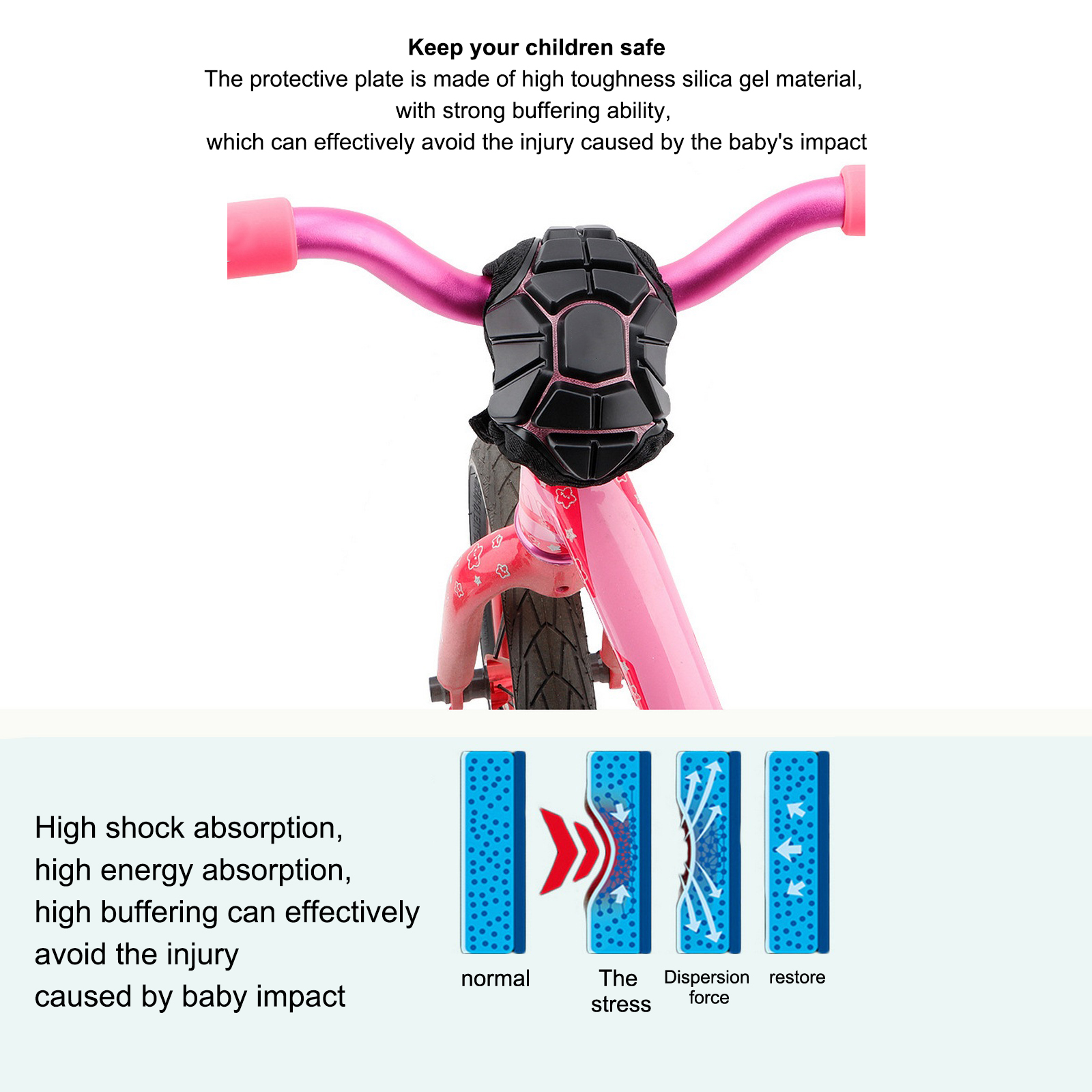 Kinderen Balans Stuurpen Beschermhoes Sleeve Voor Borst Anti Collision Stuur Bescherming Cover Balans Fiets Onderdelen