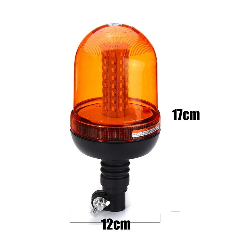 1/2 STUKS Auto LED Roterende Knipperende Amber Baken Flexibele Waarschuwingslampje 80 LED 5730 12 V/24 V Voor Tractor Truck SUV Boot SG-SR16B