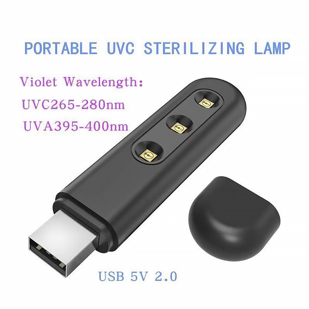 Usb Draagbare Uvc Sterilisatie Stok Desinfectie Staaf Reizen Sterilisator Uv Sanitizer Licht Uv Lamp Sterilisatie Mijten Lichten