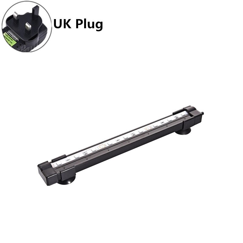 Air Bubble Lamp 51CM Colorful RGB SMD Aquarium Waterproof Fish Tank Submersible Light With Remote Controler: UK Plug