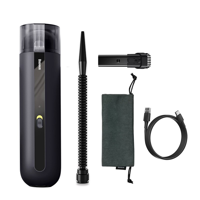 Baseus-Robot aspirador A2 Mini, inalámbrico, de mano, automático, 5000Pa, carga tipo C, para limpieza de hogar, coche y oficina: black