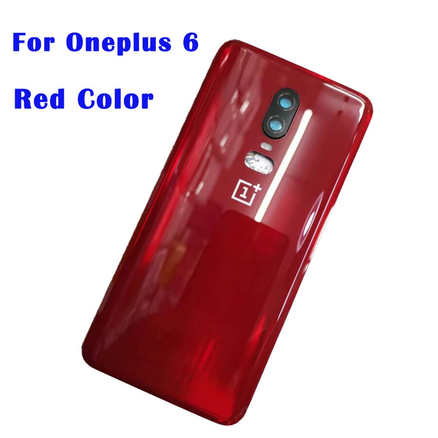 3D Glas Voor Oneplus 6 Back Battery Cover Deur Achter Glas Voor Oneplus 6T Batterij Cover 1 + 6T Behuizing Case Met Camera Lens