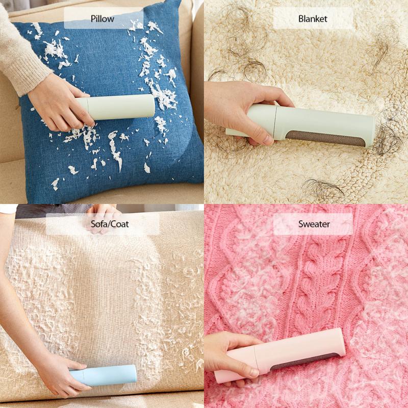 1pc Sticky Portable Washable Dust With Cover For Wool Lint Roller Hair Dust Remover Clothes Winter Clothes Dust Removal Brush