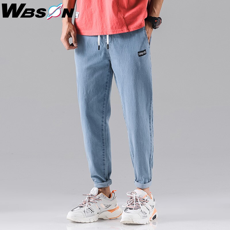 Wbson jeans heren denim jogging jeans broeken heren grijze jeans casual broeken slim jeans heren werkjeans heren syg 2310