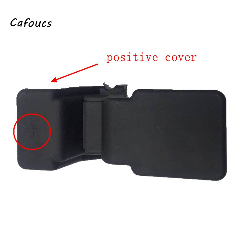 Cafoucs-electrodo Negativo Positivo para batería de coche, cubierta de protección Terminal, 9676099280, 9815031980, para Peugeot 508, Citroen C5: 1pcs Positive cover