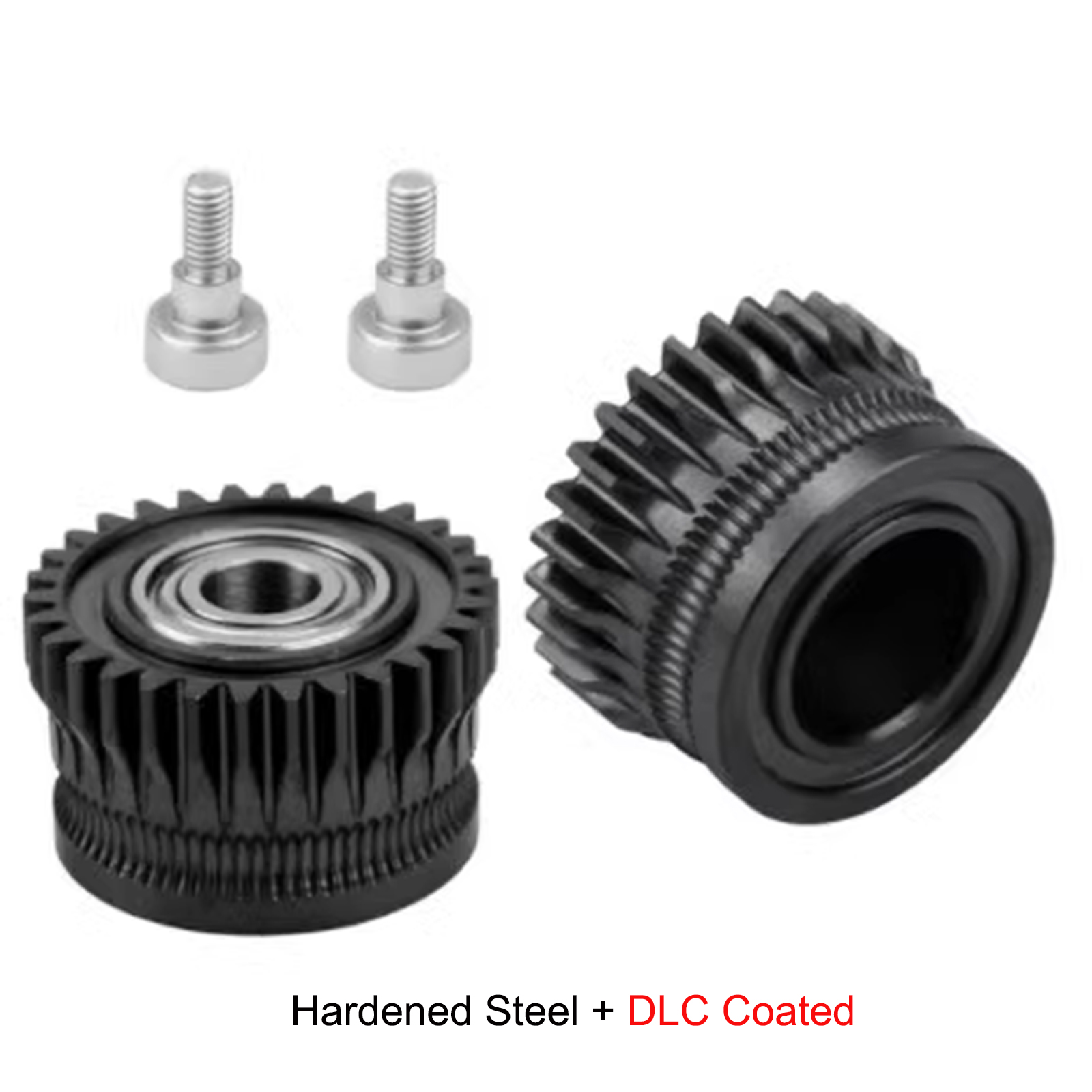 Upgrade K1 K1C K1 Max Extruder Gear All Metal Driver Gear for Creality Ender-3 V3 Plus Extruder Nickel DLC Coated Hardened Steel: GRAY