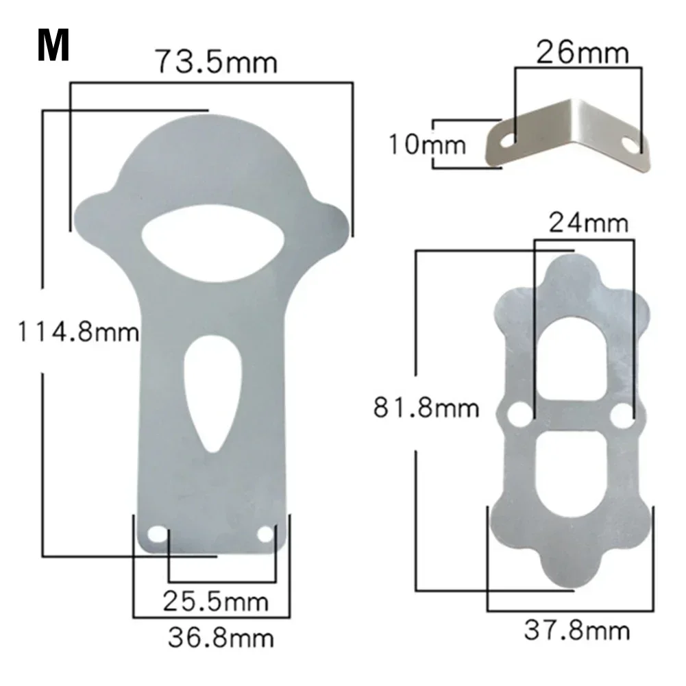 3-teilige Luftkompressor-Ventilplatten-Montagen ätze für geräuschlose Öl kolben maschinen Eisenplatten Luft kompressoren Pneumatische Teile