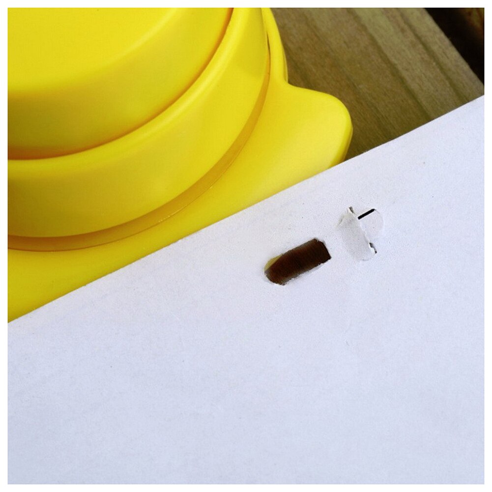 2 pcs Office Staple Stapleless Stapler Home Paper Binding Binder Paperclip