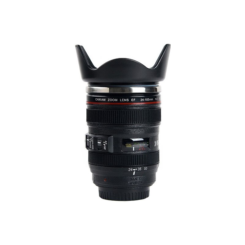 SLR caméra lentille en forme de café thé bière tasse 400 ML nouveauté tasses et tasses avec couvercle sans BPA