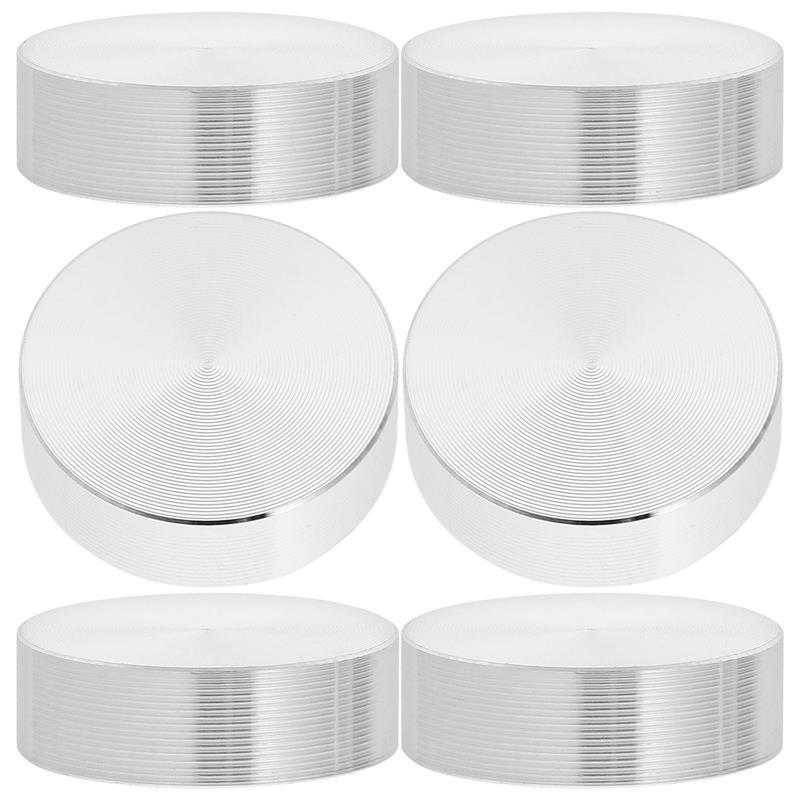 6pcs Aluminum Alloy Circle Disc Glass Tops Adapter... – Grandado