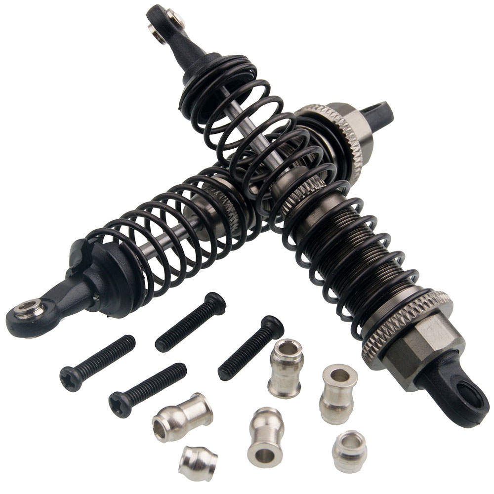 RCAWD Adjustable 80mm Alloy Aluminum Shock Absorber Damper For Rc Car 1/16 Traxxas Buggy Truck Hpi Hsp Losi Axial Tamiya Redcat