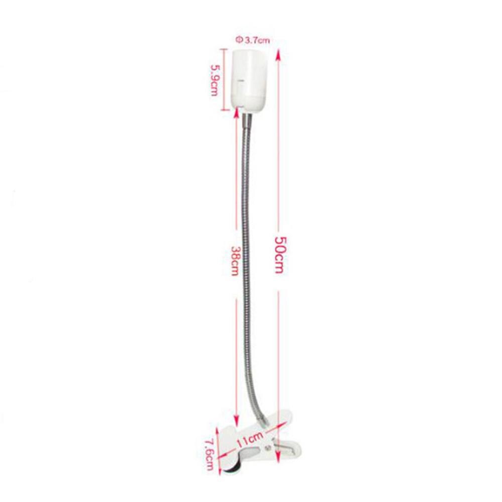Zwart wit Plug-in Clip-on Light, Schroeflamp Clip-on Bureaulamp voor Bureau, Bedhoofdeinde met aan/uit-schakelaar, Klemlamp voor lezen