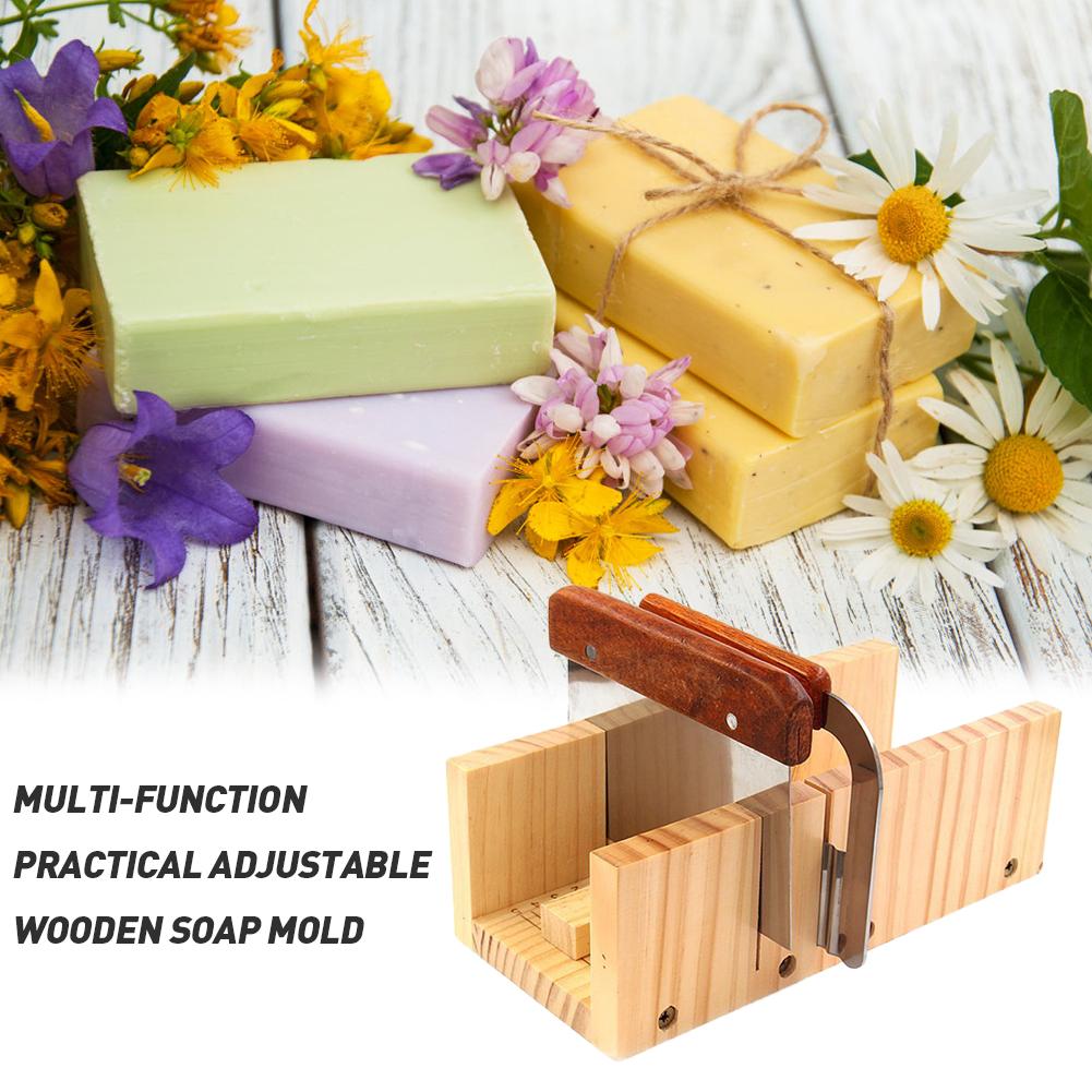 Huishouden Houten Zeep Cutter Doos Grenen Materiaal Balanceren Apparaat Nauwkeurige Draad Snijden Verstelbare Front Board Komen Met Cutter