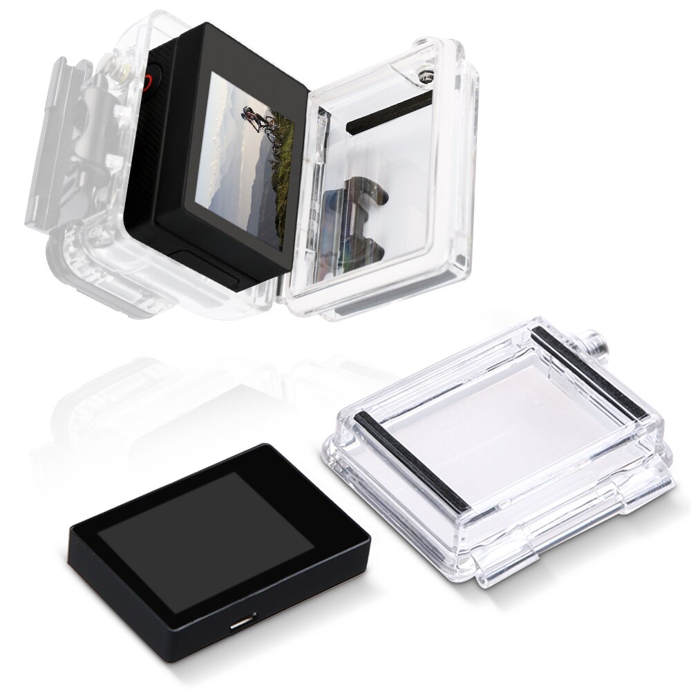 Monitor de pantalla Lcd para GoPro BacPac, accesorios para go pro Hero 3 3 + 4, pantalla Lcd + funda trasera para Gopro Hero 3 + 4