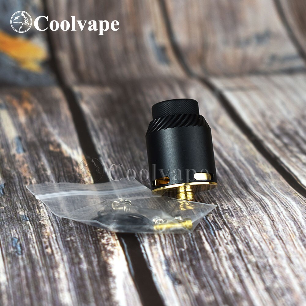 coolvape rda Apocalypse GEN 2 RDA with bf pin rebuildable 24mm Rebuilding Dripping Tank atomizer vs goon RDA: black / rda-coil-cotton