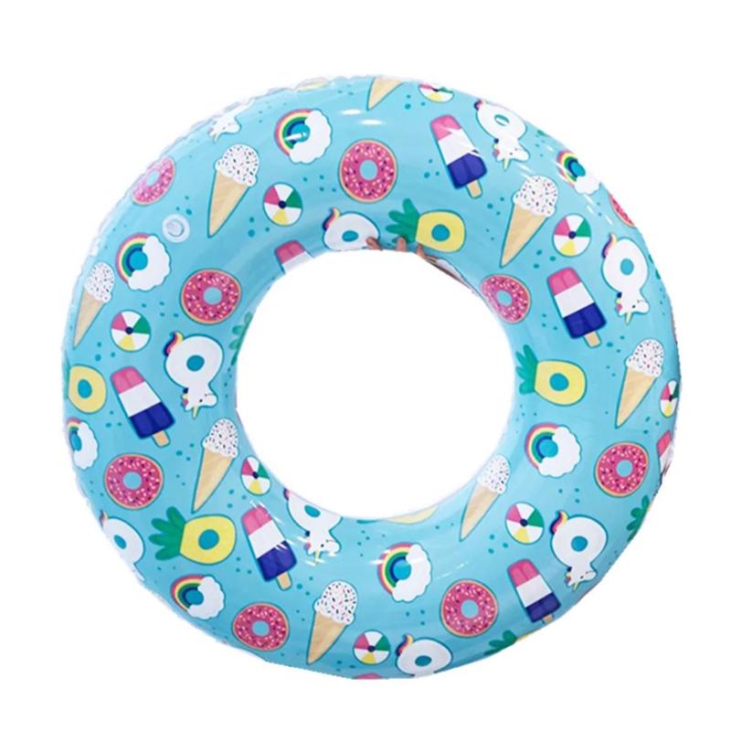 Cartoon Print Opblaasbare Volwassen Kinderen Zwemmen Ring Zwembad Float Oksel Cirkel Drijft Beschermen Accessoires Cirkel Baden kinderen