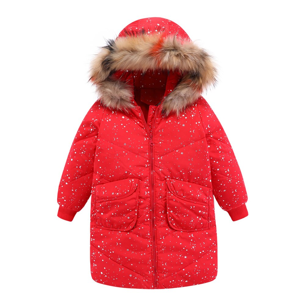 Mudkingdom Kinderen Jongens Meisjes Donsjacks Winter Faux Fur Hooded Jassen Kinderen Dikker Warme Sneeuw Jas