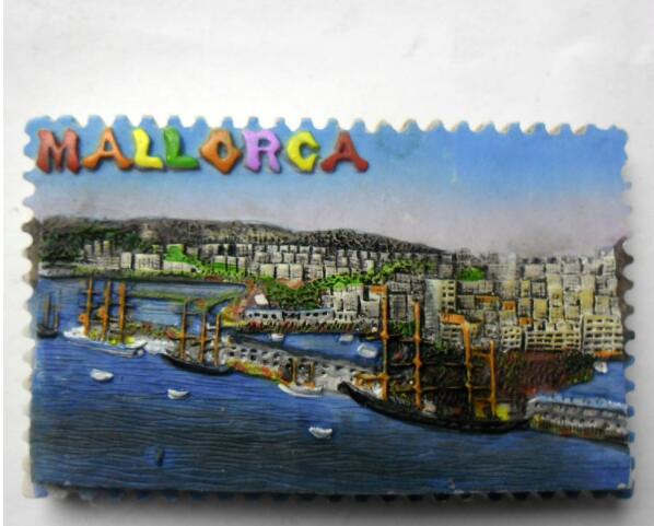 Mallorca Spain Tourism Souvenirs Fridge Magnets Resin Refrigerator Magnetic Message Stickers Home Decor Decoration