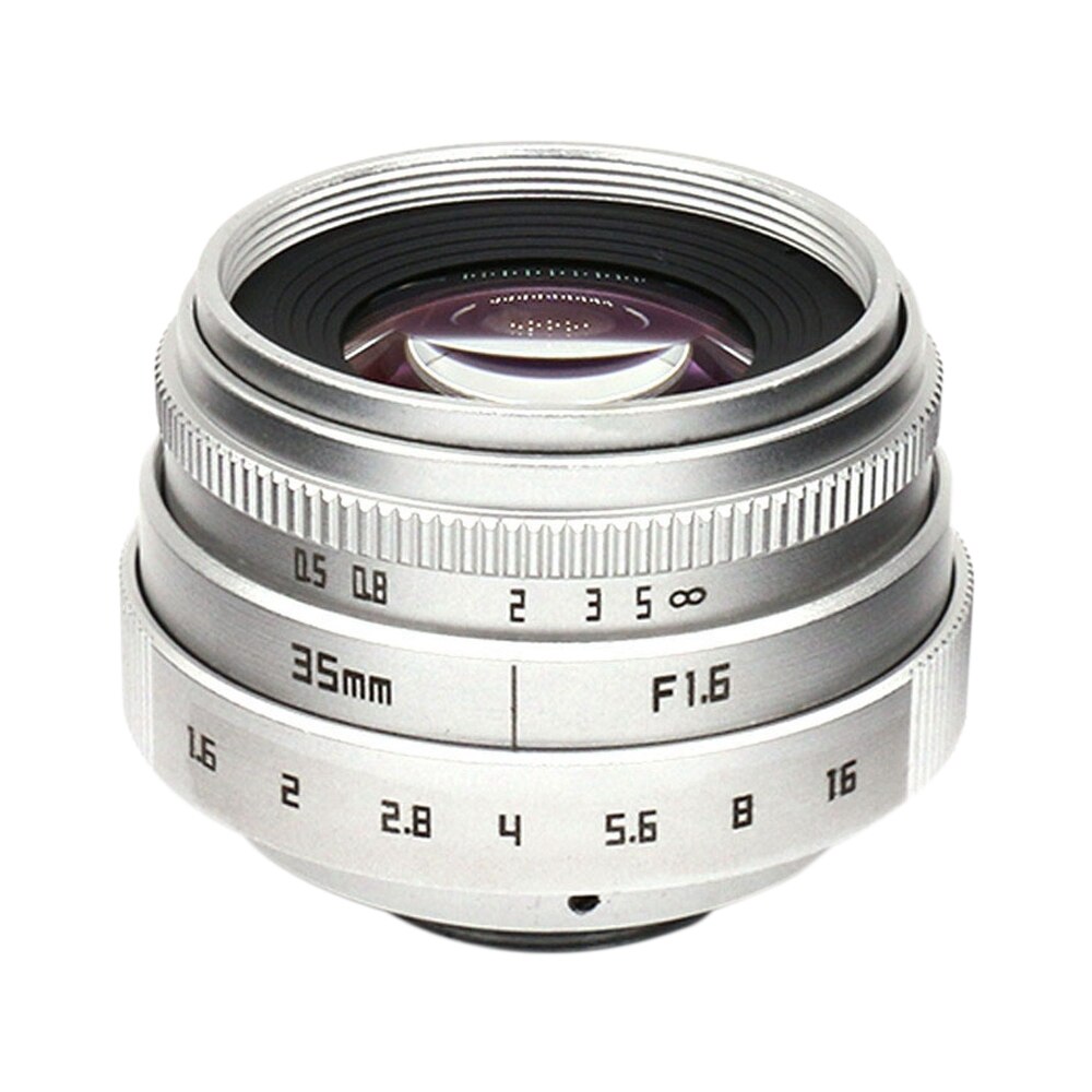 35Mm F1.6 C Mount Camera Lens Met Adapter Ring Voor Canon Eosm/M2/M3