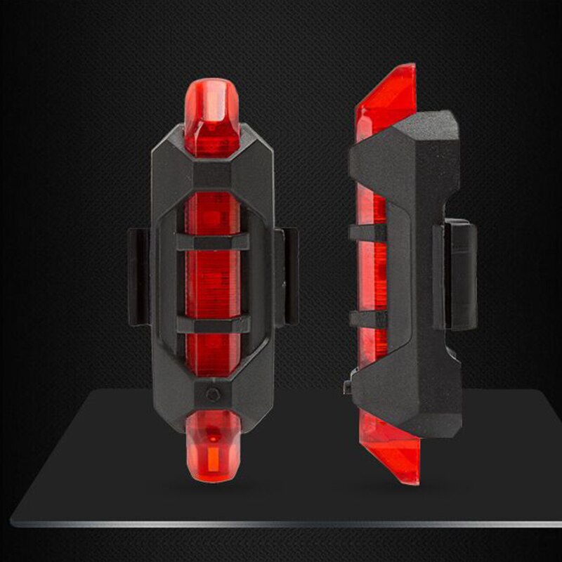 Smart Sensing Fahrrad Licht Lampe Wasserdichte LED Lade Sicherheit Warnung Radfahren Rücklicht Mountainbike Hinten Licht Zubehör: Rot