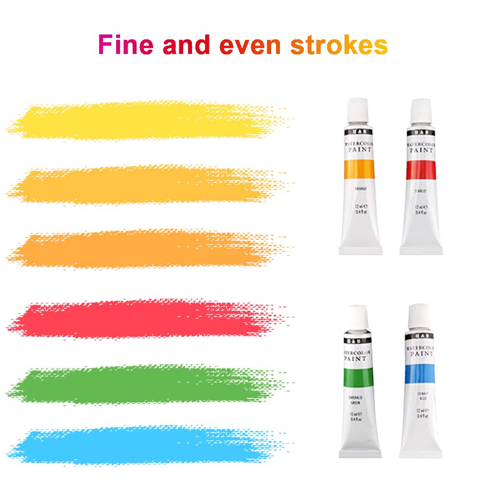 24 Colors Acrylic Paint Drawing Pigment Oil Painting Tube for Artists Beginners Students Drawing Painting Graffiti Art Supplies