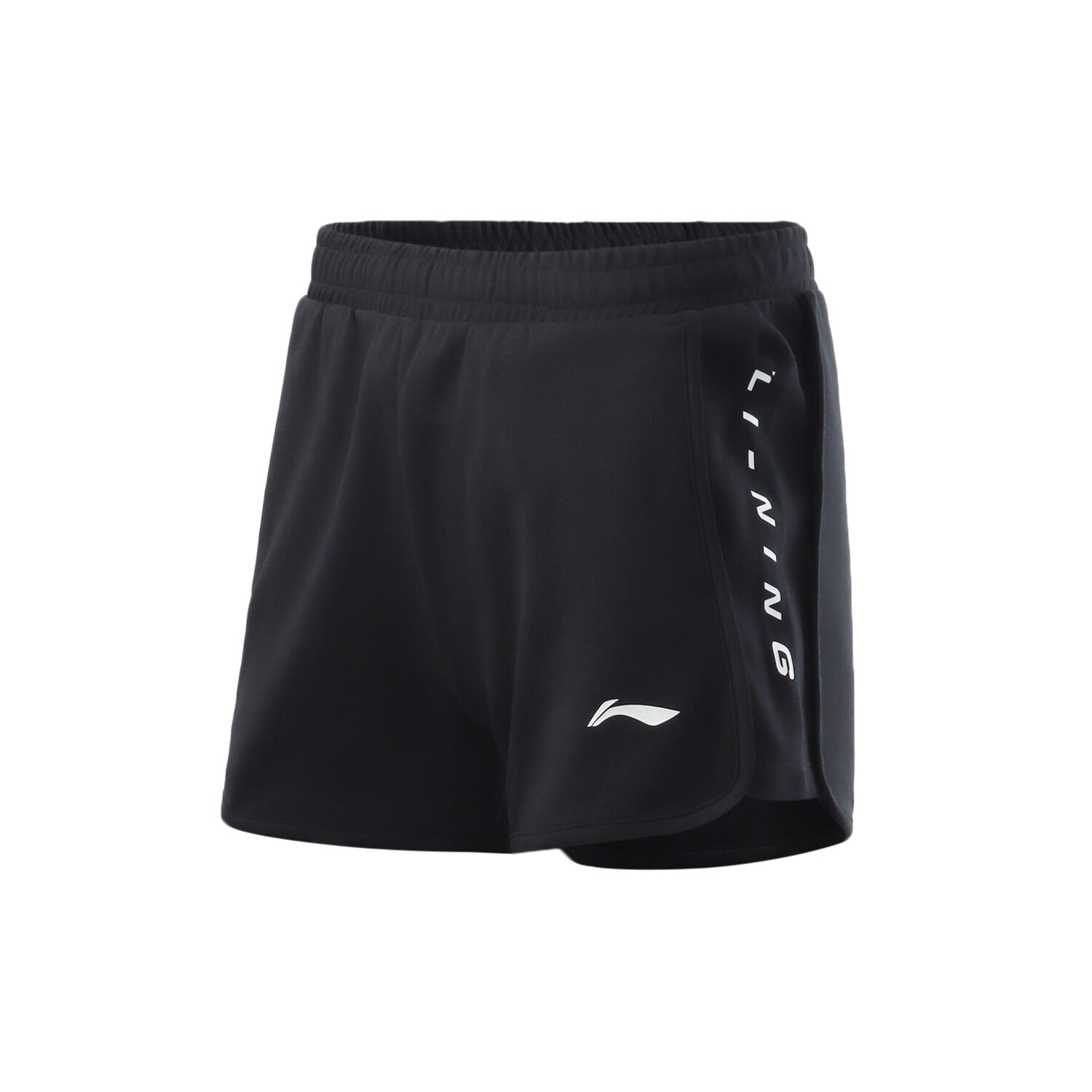 Li-Ning formación de mujeres sudor pantalones cortos 87% algodón, 13% de algodón Regular de poliéster con cordón li ning forro deportes pantalones cortos de AKSR110: L / AKSR110-2