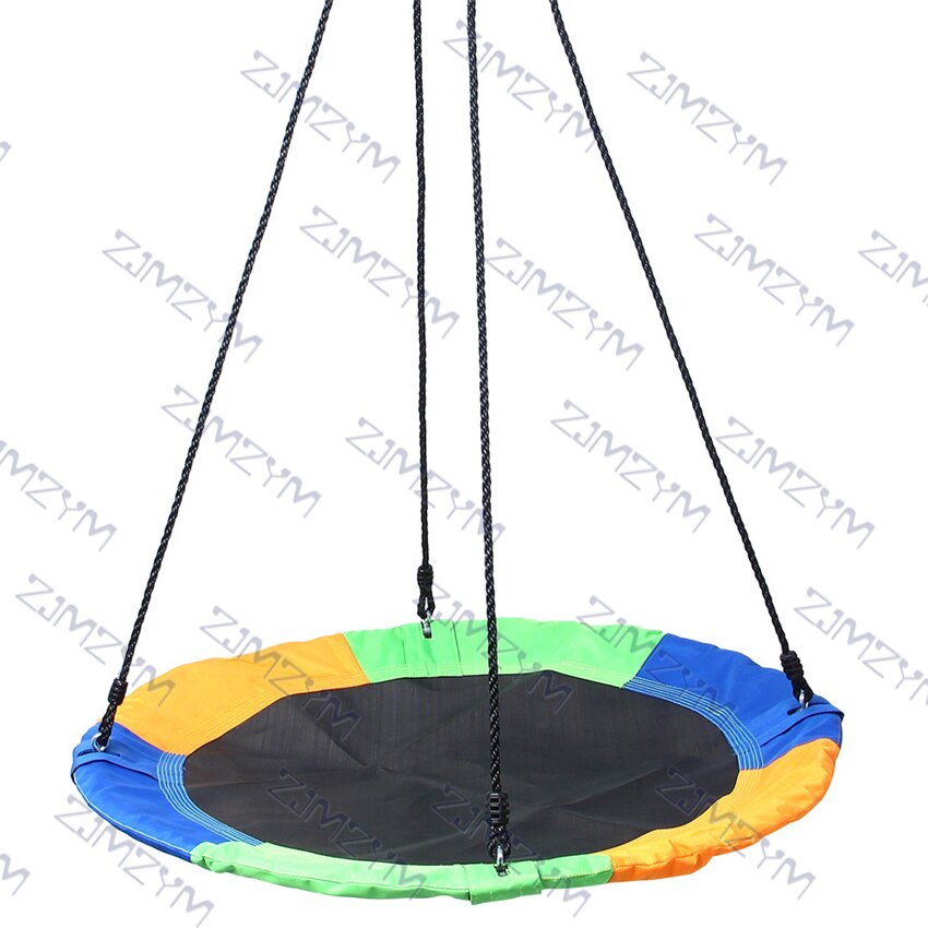 JY11900D Oxford Doek Vlinder Patroon Ronde Netto Baby Swing Hoogte Verstelbare Kinderen Leisure Swing Outdoor Pe Touw Swing: colorful