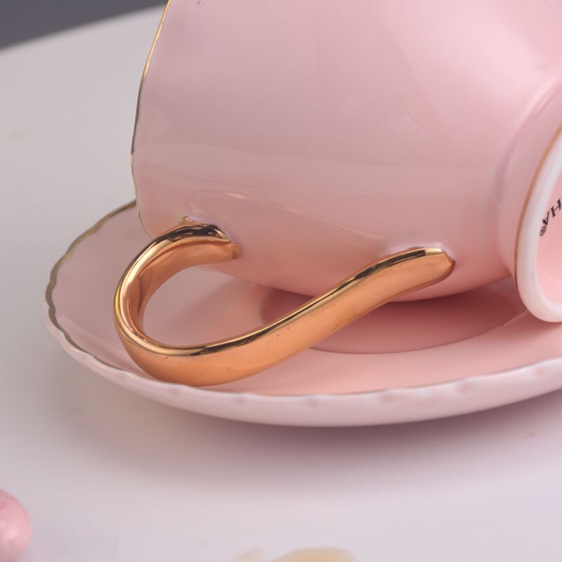 Tekopp sett kaffekopp sett rustfritt cupstea kopper og saucerschina te cupcup covercup dekke