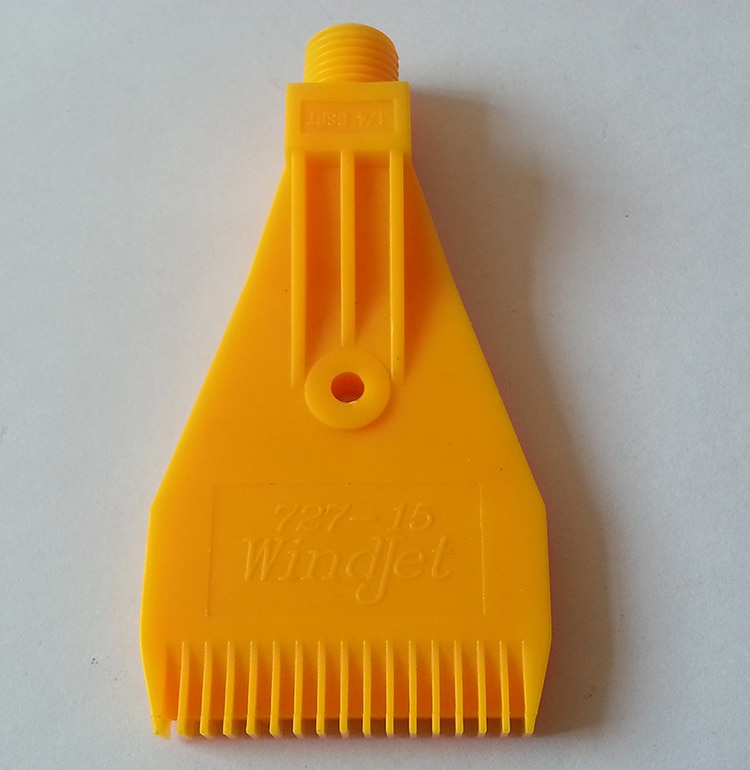 Buse de soufflage d'air en plastique ABS, filetage Béventuelles T, jet de vent, 1/4": WHITE