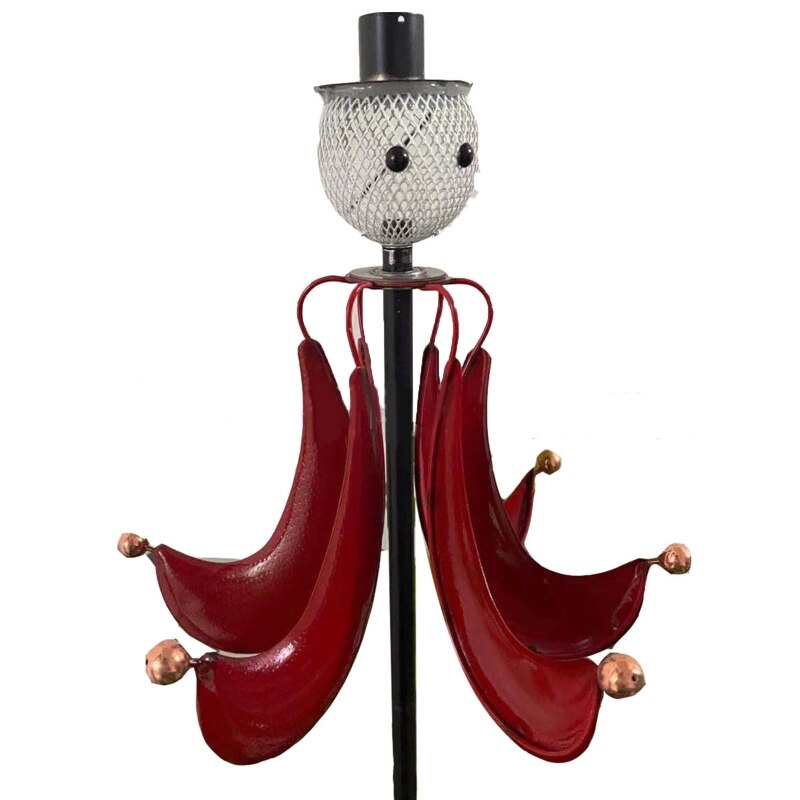 Snowman Rotating Bird Feeder Metal Mesh Wild Bird Feeders Hummingbird Windmill Outdoor Hanging for Garden Yard Decorations