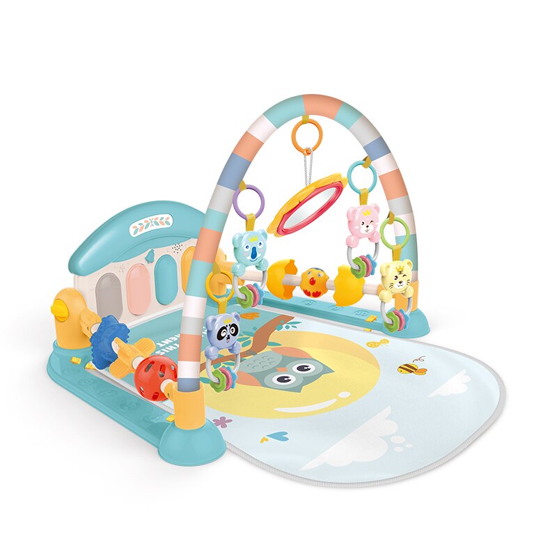 Pasgeboren Baby Frame Geschiktheid Muziek Baby Play Gym Mat Kid Musical Piano Speelmat Deken Baby Activiteit Tapijt Kruipen Matten