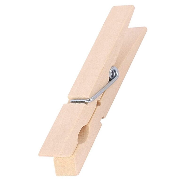 100Pcs Grote Houten Wasknijpers Bulk Zware Wasknijpers Voor Wasserij Opknoping Kleding Ambachten Foto &#39;S 9Cm