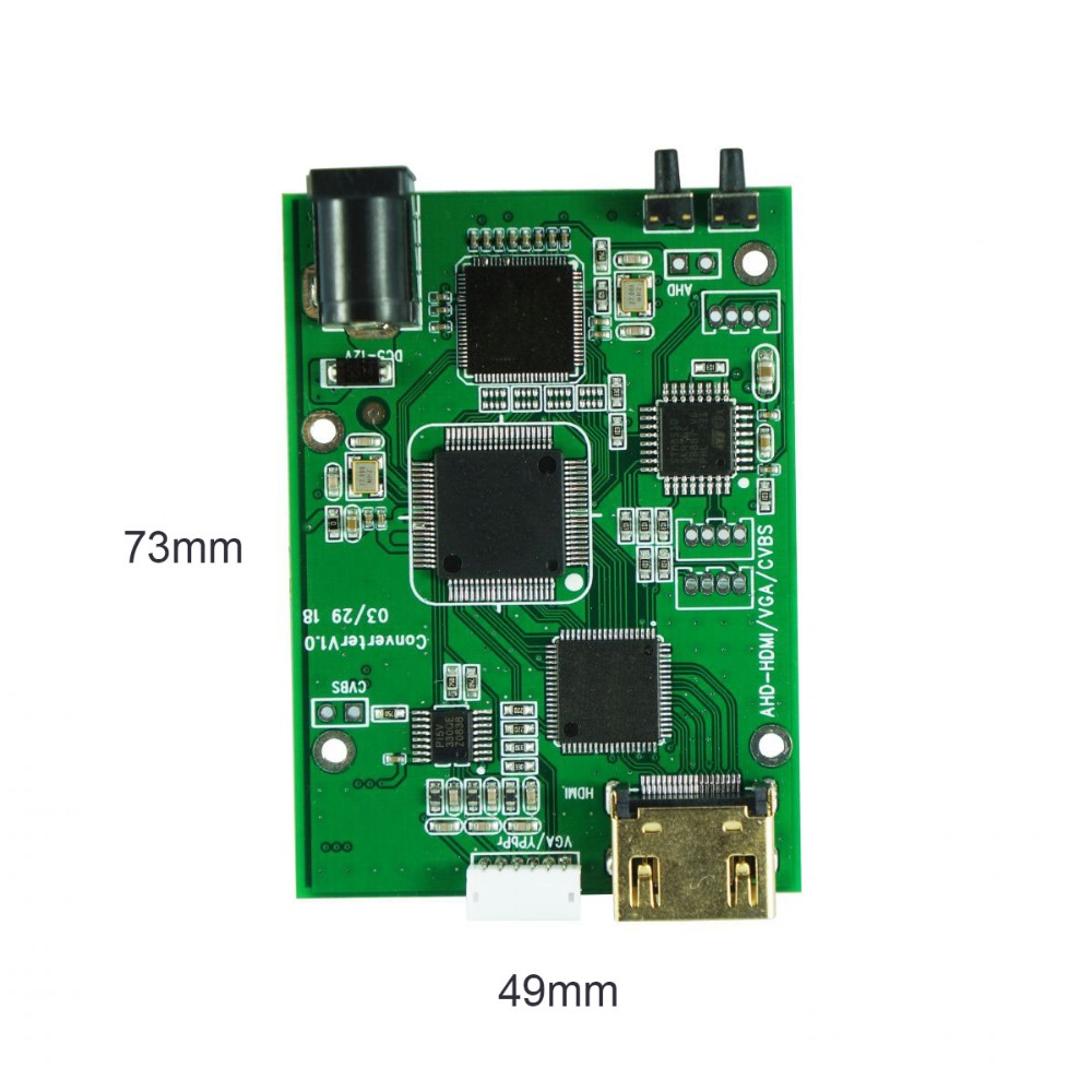 Placa Convertidora de señal de vídeo AHD41, dispositivo 4 en 1 HD, AHD, TVI, CVI, CVBS, HDMI, VGA, CVBS, AHD41