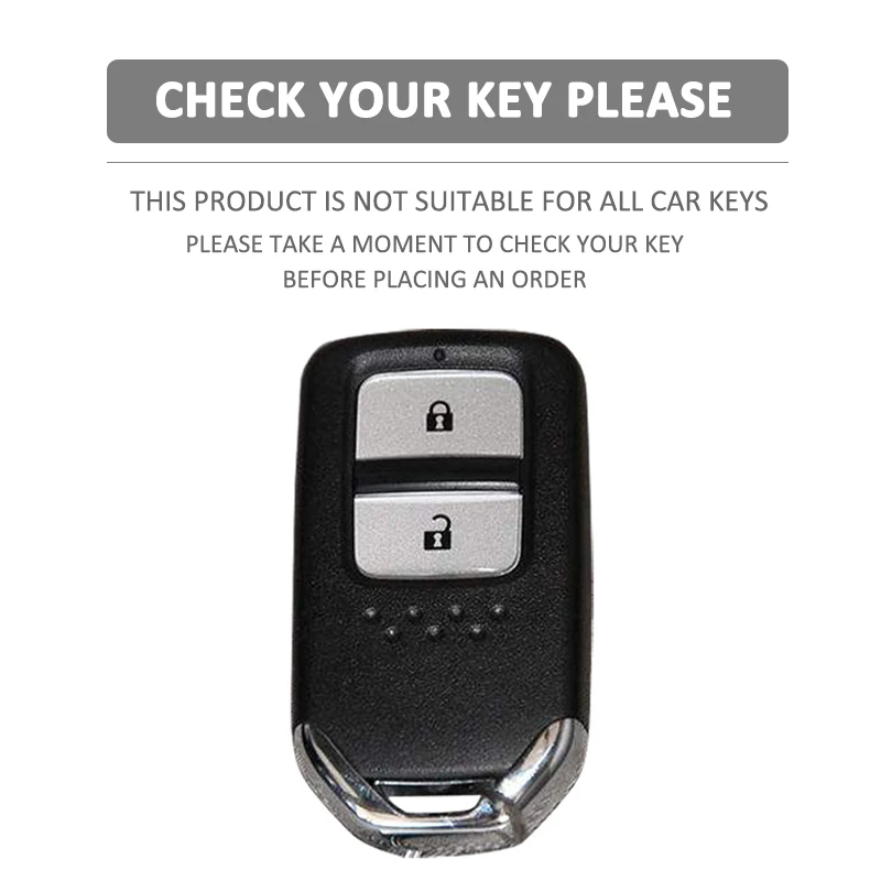 Funda de silicona para llave de coche de 2 botones, protección de la piel, soporte de carcasa de goma para Honda Vezel City Civic Jazz CRV Crider HRV Fit Freed
