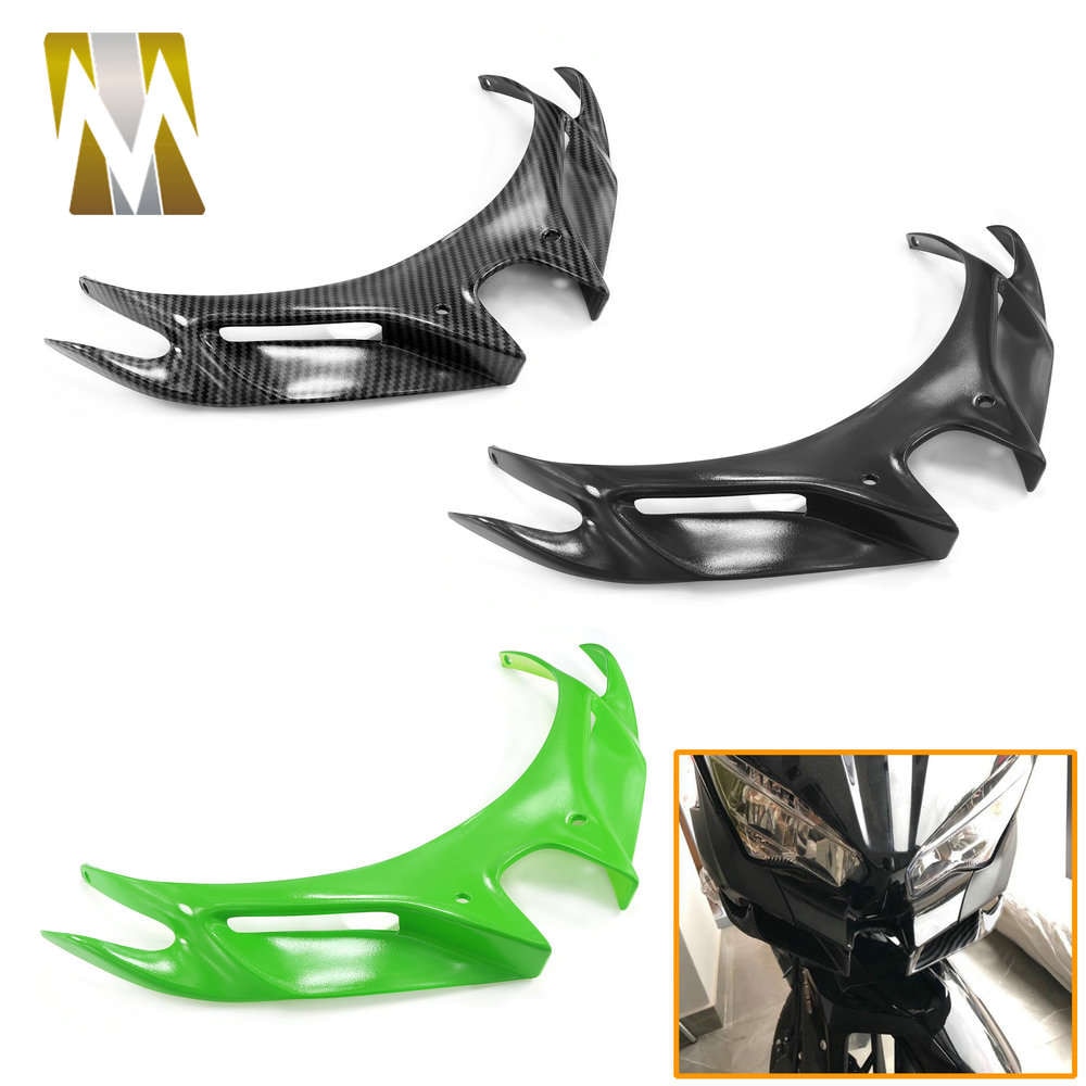 Voor Kawasaki Ninja 400 Ninja400 Motorfiets Voor Mond Shell Cover Kuip Pneumatische Winglets Tip Wing Protector Onderdelen