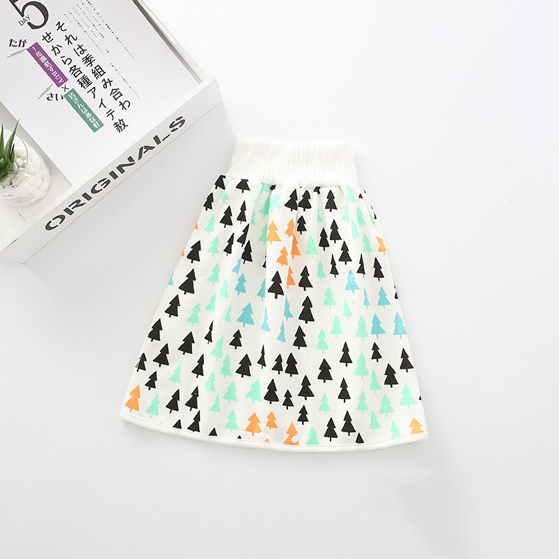 wearable changing pad covers waterproof diaper nappy skirt machine washable urine pad infants baby diaper changing mat be worn: M forests
