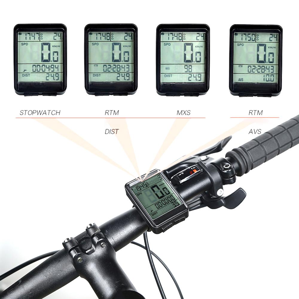 2.1 inch Large Screen Bicycle Computer Wireless Waterproof Bike Speedometer Stopwatch With Backlight Bike Bicycle Speedometer