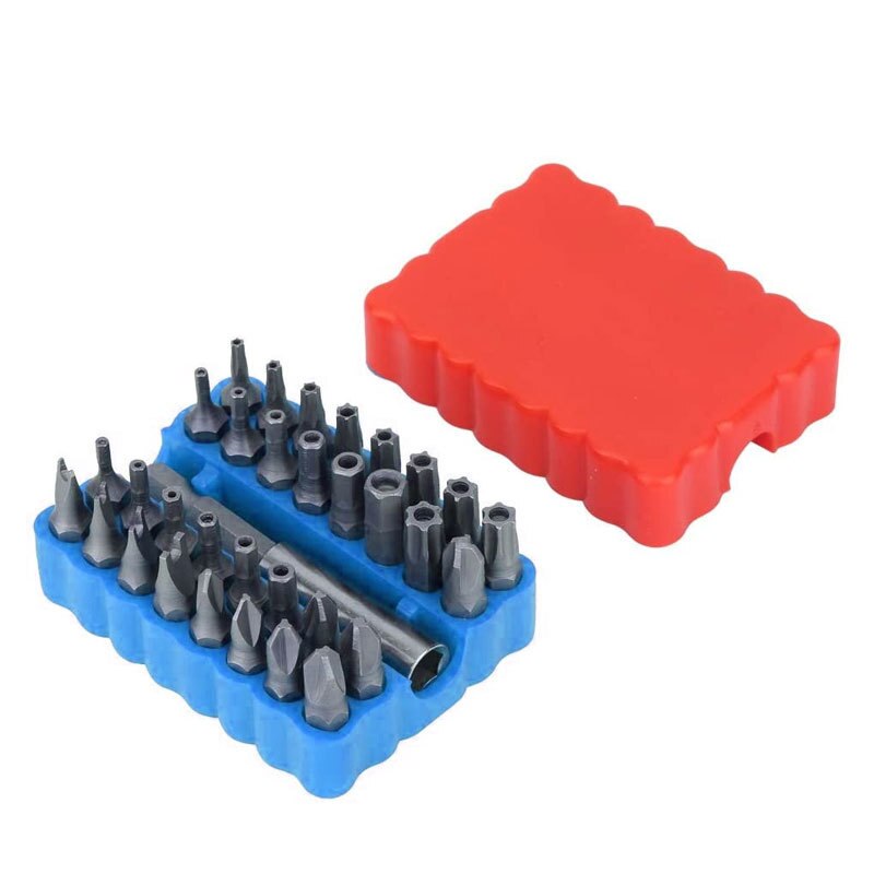 Security Tamper Proof Bit Set 33pc Torq Torx Hex Star Spanner Tri Wing Screwdriv Magnetic Holder