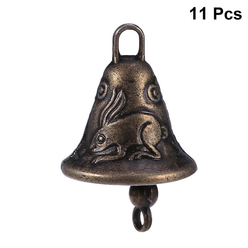 11pcs Metal Antique Bell Feng Shui Metal Wind Chime Fortune Jingle Bell Bells And Wind Chimes Accessories(random style)